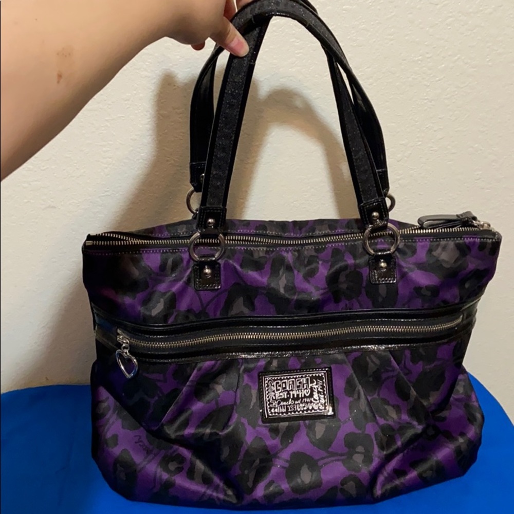 Purple Coach Purse